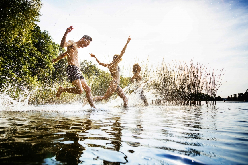 Een blauwalg-vrije zwemplas in Krimpenerhout
